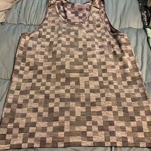 lululemon athletica Gray Patterned Tank Top
